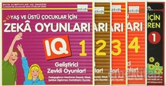 9-12 Yaş Ve Üstü Okul Öncesi Çocuklar İçin Zeka Geliştiren Oyunlar 5 Kitap Takım