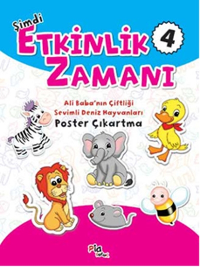 Şimdi Etkinlik Zamanı 4 Ali Baba'nın Çiftliği Sevimli Deniz Hayvanları Poster Çıkartma