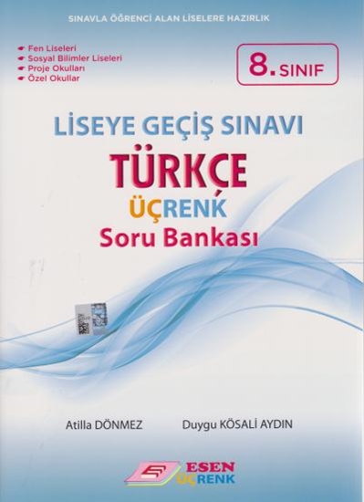 8. Sınıf Liseye Geçiş Sınavı Üçrenk Türkçe Soru Bankası