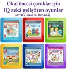 Okul Öncesi Çocuklar İçin Iq Zeka Geliştirme Oyunları 6 Kitap Takım