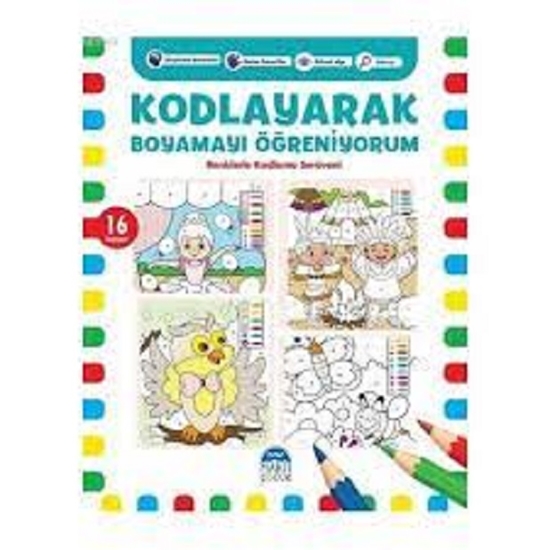 Kodlayarak Boyamayı Öğreniyorum 2 (mavi Kitap) 16 Boyama