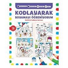 Kodlayarak Boyamayı Öğreniyorum 1 (lacivert  Kitap) 16 Boyama