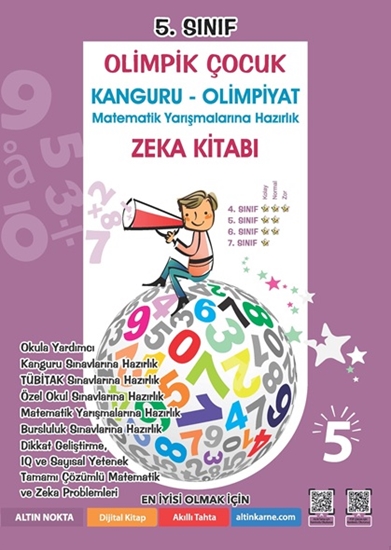 5. Sınıf Olimpik Çocuk Kanguru - Olimpiyat Zeka Kitabı Tamamı Çözümlü